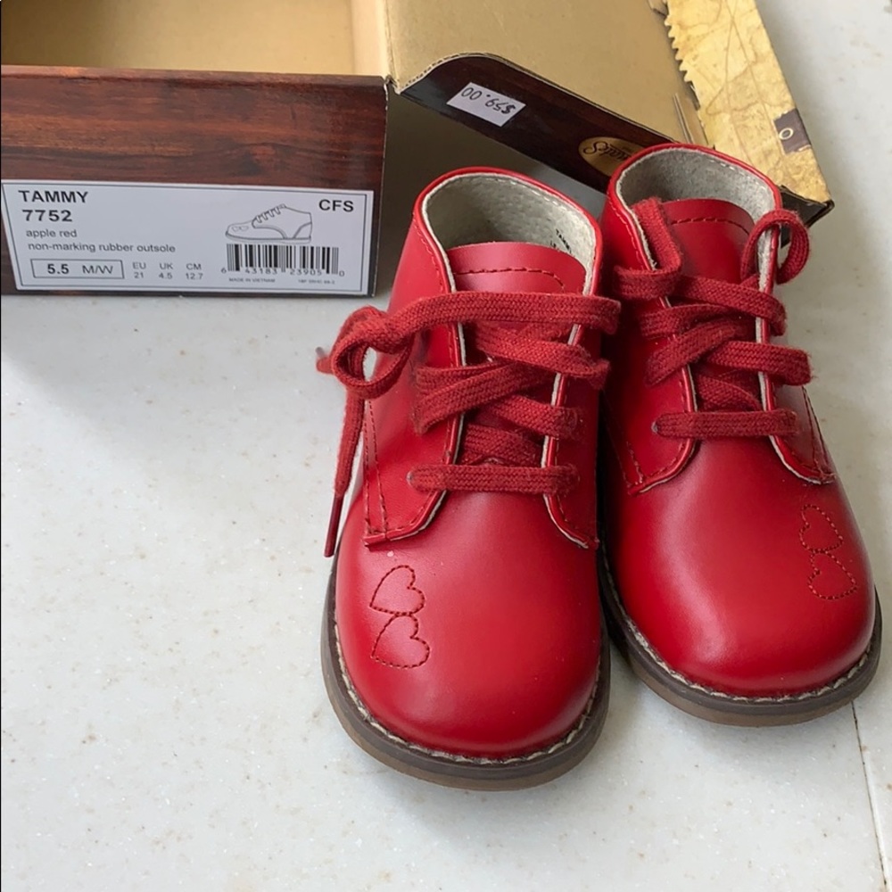 Meet TAMMY a apple red hard bottom boot